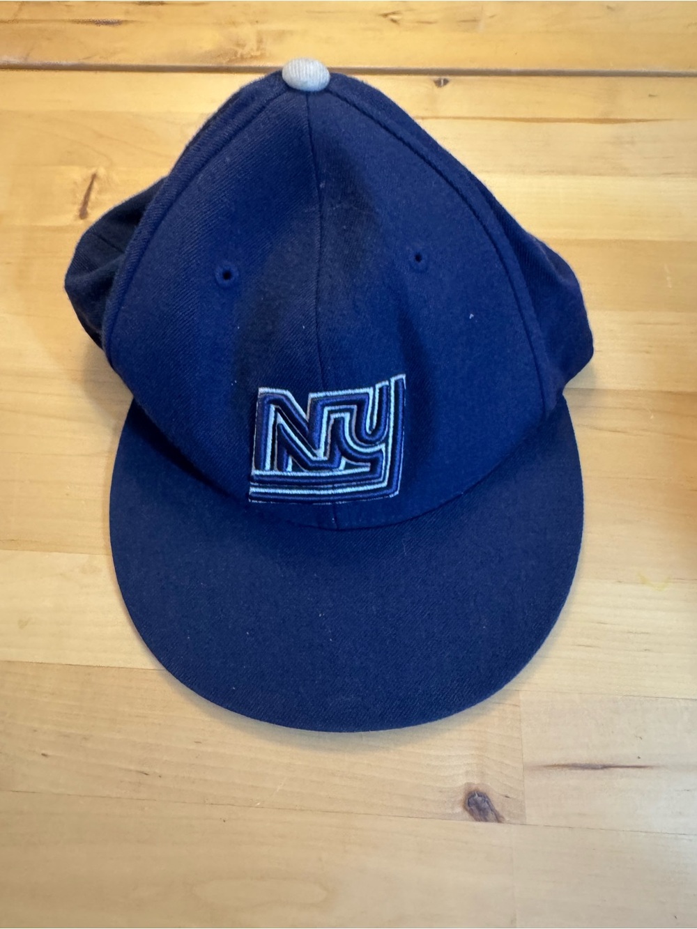 VTG Mitchell & Ness NY Logo Navy Baseball Cap wool